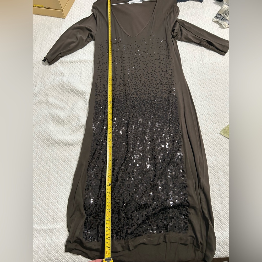 Elegant Brown Sequin Dress - women’s large - Picture 6 of 9